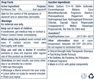 Product label with drug facts and ingredients